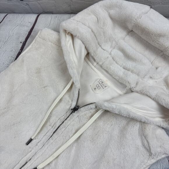 CALIA Jackets & Blazers - Calia Carrie Underwood Sherpa Vest Woman XL Full-Zip Pockets Ivory_Cream